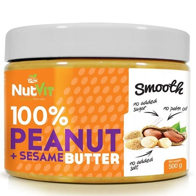 OSTROVIT NutVit 100% PEANUT BUTTER+ SESAME 500 G