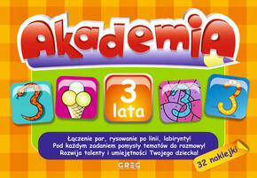 Akademia 3-Latka Łączenie Par, Labirynty, Rysowanie Po Linii Naklejki Greg