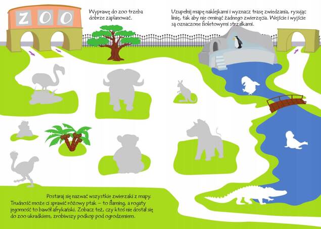 AKADEMIA 4-LATKA CZTEROLATKA ZOO ponad 80 naklejek