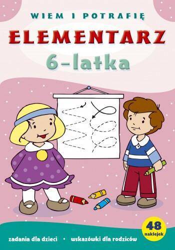 Elementarz 6-Latka Sześciolatka Wiem i Potrafię Z Naklejkami 6+ Skrzat