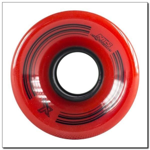 KBM-5432 RED 60x45 MM (4 szt.) KÓŁKA KAUCZUKOWE DO PENNYBOARD NILS EXTREME