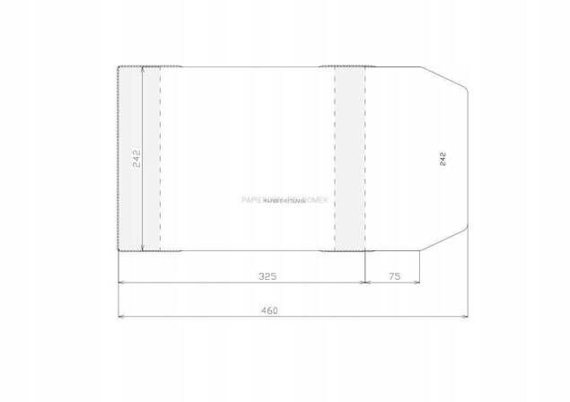 OKŁADKI WYS. 242MM OKŁADKA REGULOWANA GRUBA 24,2cm x 46cm Sztapel
