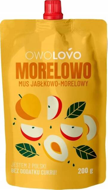 OwoLovo Morelowo Mus Jabłkowo-Morelowy Dla Dzieci 200g