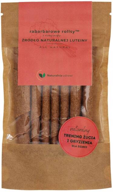 Rollsy RABARBAROWE Z Luteiną 50g Naturalnie Zdrowi